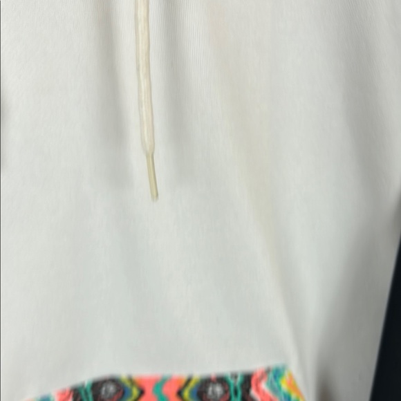 Volcom Black & White Multicolored Hoodie with Geometric Accents Size Medium - Picture 6 of 10